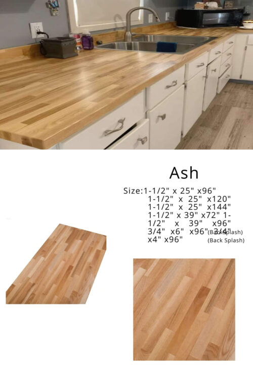 Ash Butcher Block CounterTop