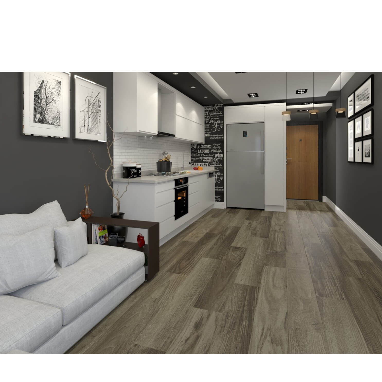 Asphalt Heemo Collection 5.0mm – 20 mil – Unilin Click – Deep Embossed – UV coating - Image 2