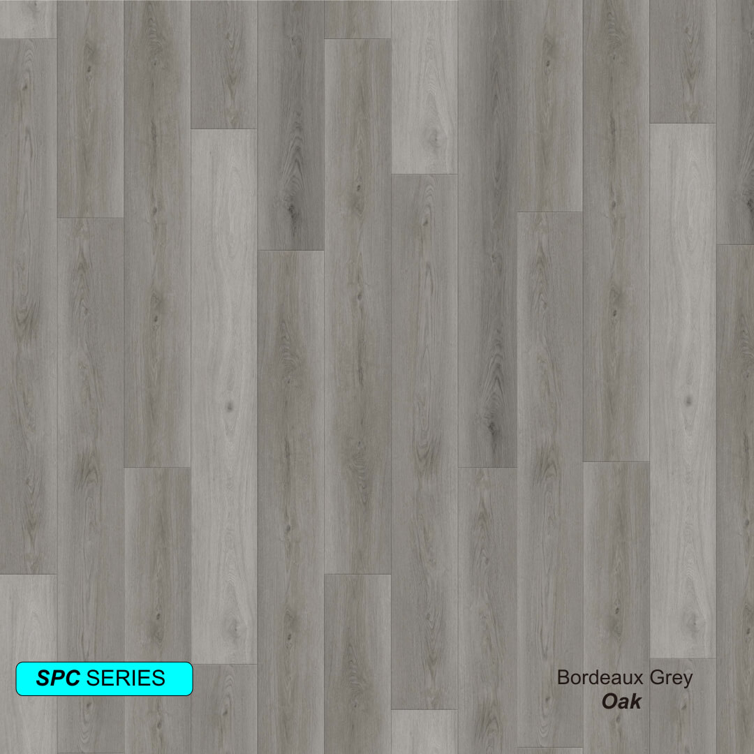 Bordeaux Grey SPC Rigid Core Flooring Waterproof Luxury Vinyl