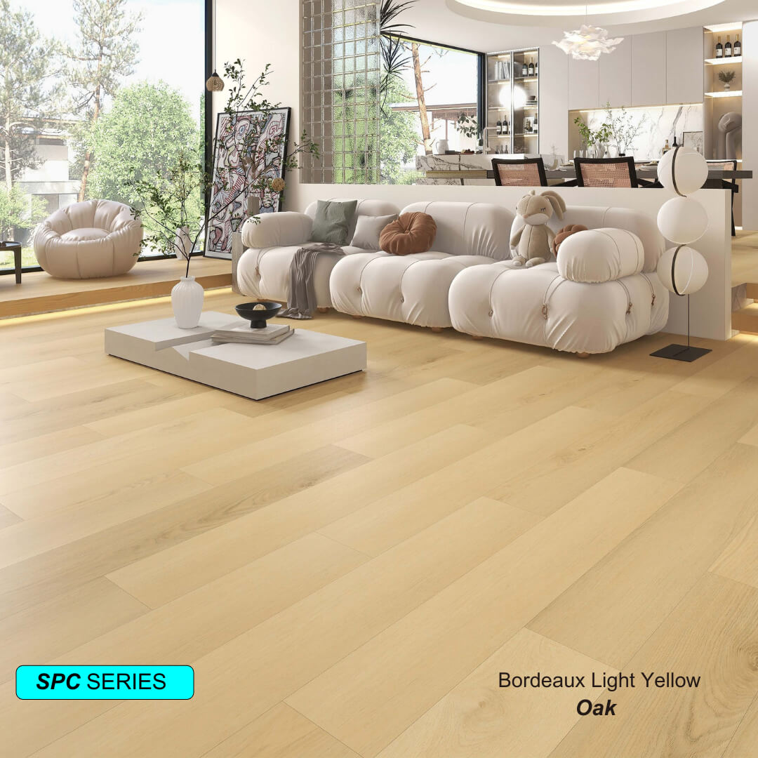 Bordeaux Light Yellow SPC Rigid Core Flooring Waterproof Luxury Vinyl - Image 2