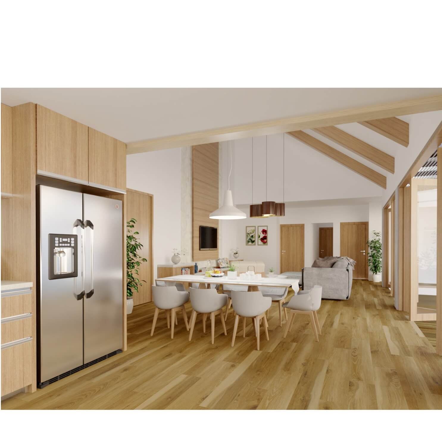 Caramel Heemo Collection 5.0mm – 20 mil – Unilin Click – Deep Embossed – UV coating - Image 2