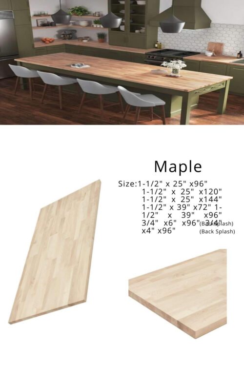 Maple Ash Butcher Block CounterTop