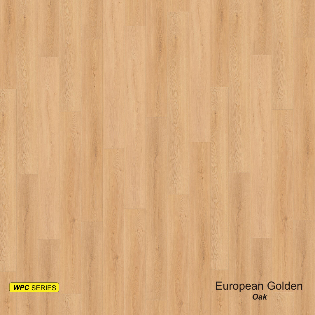 European Golden Oak WPC Waterproof Flooring