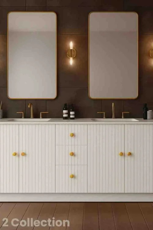 White Fluted 2 Vanity Collection